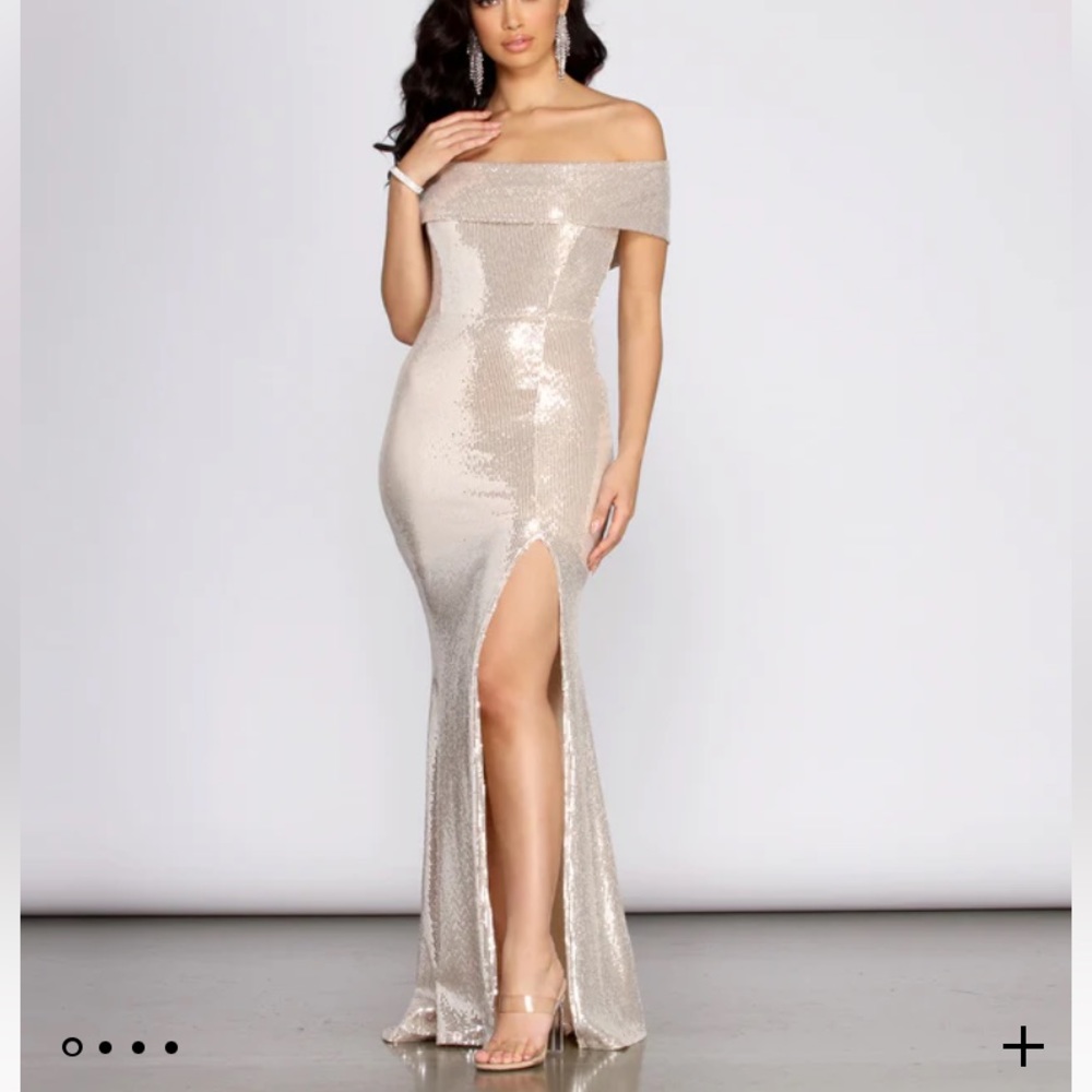 Silver sequin mermaid dress